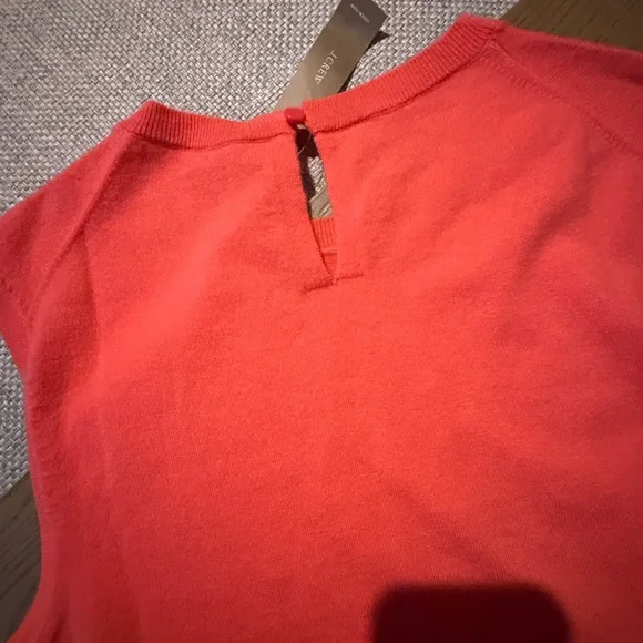 J. Crew Cashmere Coral Sleeveless Top - Picture 6 of 6